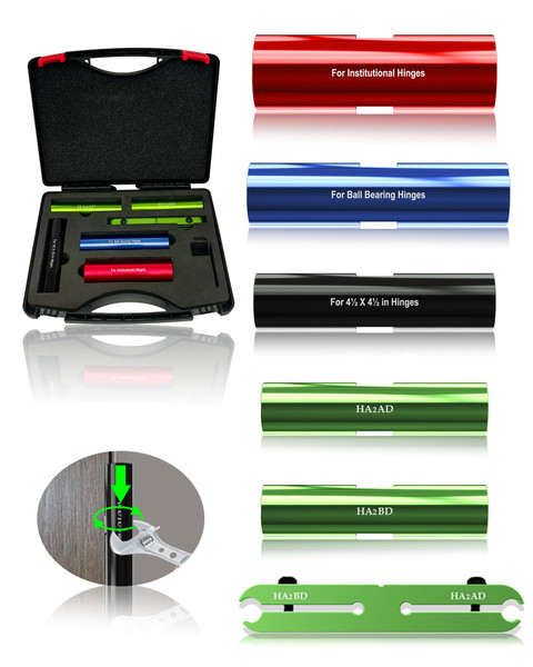 6 Piece Door Hinge Adjustment Tool, HA1234 Hinge Gap Adjusting Wrench, Hinge Fixing Tool, Hinge Repair Kit for Fixing Sagging Doors