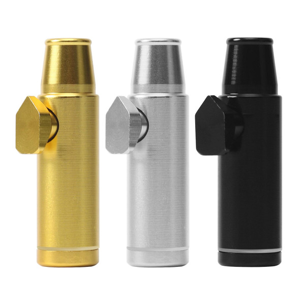 3 Pack NTIERA Mini Pepper Shaker,Premium Metal Spice Dispenser and Sweetener Portable Travel Storage (Anodized Aluminum)