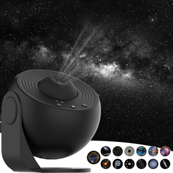 Galaxy Projector for Bedroom,HD Image Star Projector Galaxy Light,13 Film Discs Planetarium Projector with Adjustable Knob, 360° Rotating and Timer for Kids, Ceiling, Gifts, Room Decoration