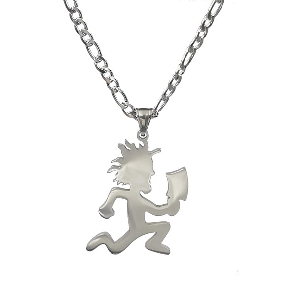 ICP necklace, Juggalo necklace, 925 sterling silver Jugallo Hatchetman Necklace, hatchetman necklace, insane clown necklaces, hatchet man chain, Hip Hop Pendant Charm for men and woman with 24" ICP necklace, Juggalo necklace, 925 sterling silver Jugallo Hatchetman Necklace, hatchetman necklace, insane clown necklaces, hatchet man chain, Hip Hop Pendant Charm for men and woman with 24"