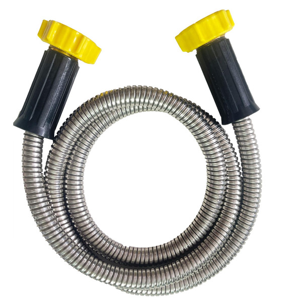 304 Stainless Steel Garden Leader Hose, with Female to Female Connector, Short Water Hose for Outdoor,Max for Cleaning Pet Car Wall,4FT