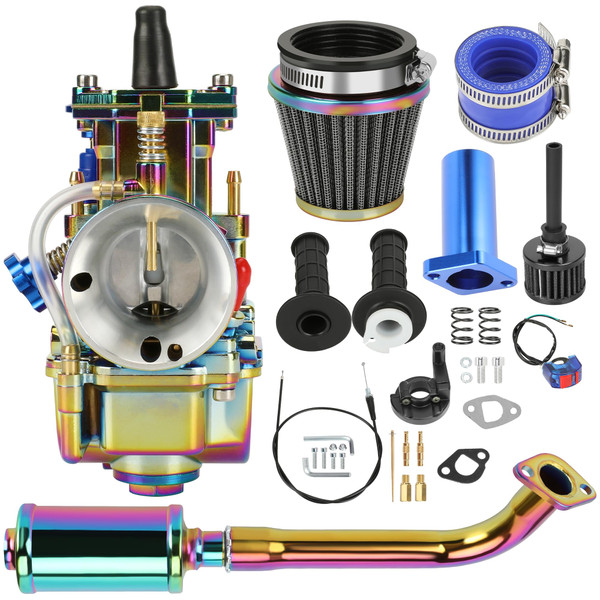 CILOYU PWK 24mm Carburetor Carb Exhaust Muffler Stage 2 Kit Replacement for Predator 212 224cc 196cc Coleman Mini Bike CT200U CT200U-EX BT200X Baja Warrior Trailmaster MB200 Go Kart Parts CILOYU PWK 24mm Carburetor Carb Exhaust Muffler Stage 2 Kit Replacement for Predator 212 224cc 196cc Coleman Mini Bike CT200U CT200U-EX BT200X Baja Warrior Trailmaster MB200 Go Kart Parts