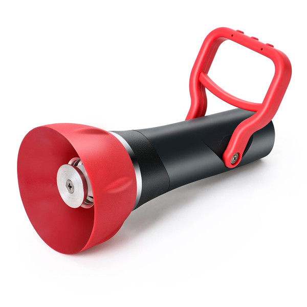 STYDDI High Flow Fireman Style Garden Hose Nozzle, Professional Classic Fireman's Spray Nozzle, Heavy Duty Adjustable Twist Zinc High Volume Fireman's Sprayer With Large Shut-off Handle, Up to 250 PSI