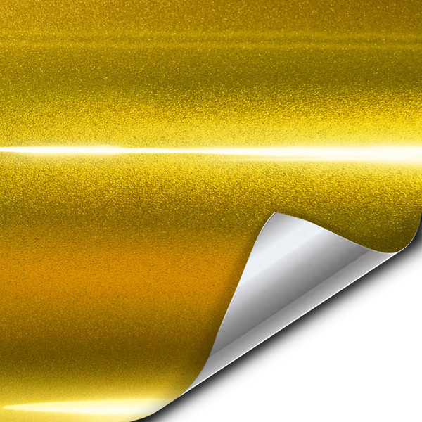 VViViD XPO Gloss Metallic Gold Vinyl Car Wrap Film (1ft x 5ft)