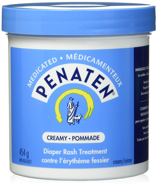 Penaten Medicated Creamy Diaper Rash Treatment, 454g