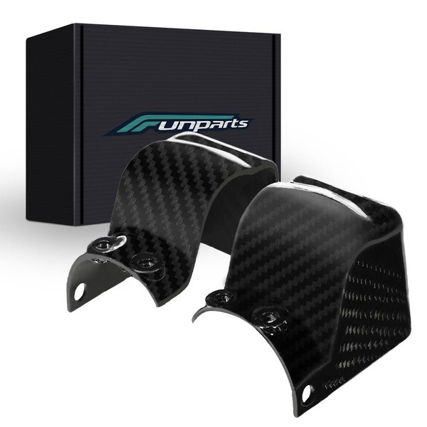 Funparts Carbon Fiber Front Fork Guard Shock Cover for Surron Sur Ron LBX E Ride Pro SS Segway X260 X160 Electric Dirt Bike