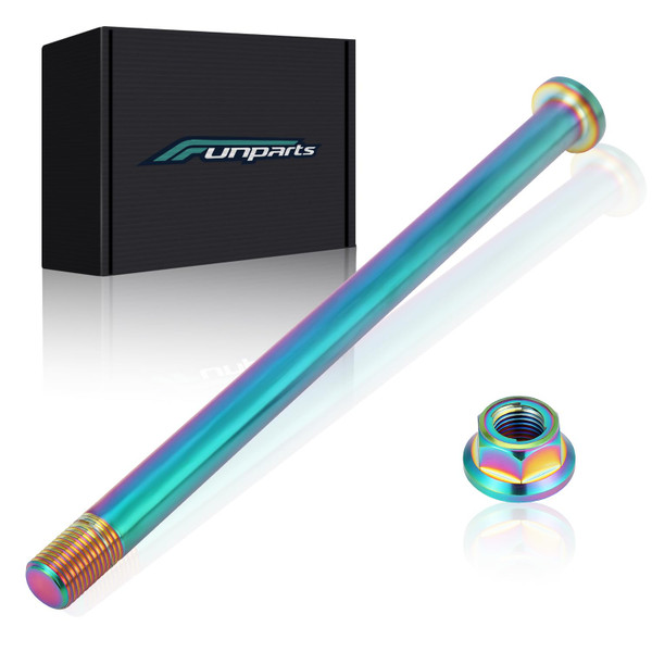 Funparts Rear Wheel Axle with Nut Titanium Alloy for Surron Sur Ron LBX Electric Dirt Bike