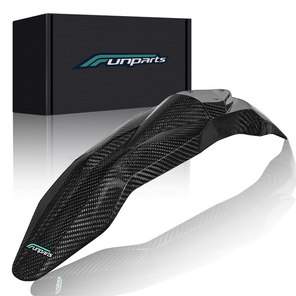 Funparts Carbon Fiber Front Fender Mudguard for Talaria Sting MX3 MX4 MX5 Pro Electric Dirt Bike