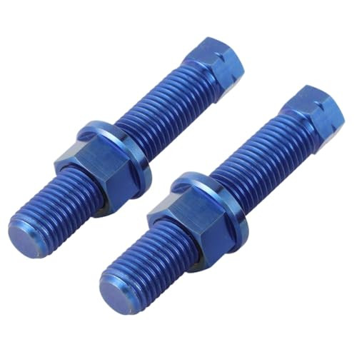 M10 Hex Head Screws Flange Nut Chain Adjustment Bolt Compatible with Motorcycle Accessories Universal Fitment Compatible with Various Bike Models Funparts(Blue)