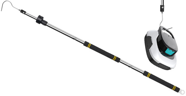Greeily Pool Retrieval Hook for Robotic Pool Cleaner, 37" to 79" Pool Filter Basket Hook Telescopic for Pool Skimmer Basket Robot with Comfortable Sponge Handle Steel Pole Greeily Pool Retrieval Hook for Robotic Pool Cleaner, 37" to 79" Pool Filter Basket Hook Telescopic for Pool Skimmer Basket Robot with Comfortable Sponge Handle Steel Pole