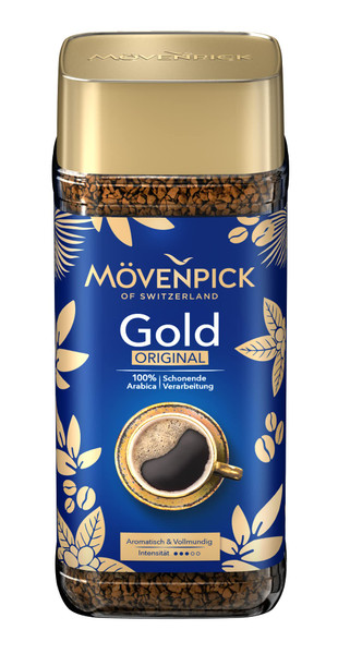 MOVENPICK Gold Original instant coffee 100g/glass jar Made in Germany