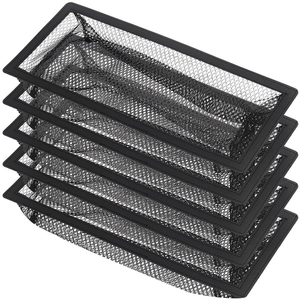 Floor Register Cover Trap,Floor Air Vent Cover Screen for Home Air Vent Filters 5-Pack Floor Vent Mesh Filters Net Trap… (4 x 12 Inch)