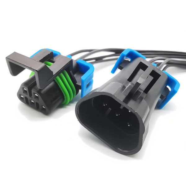 5 pin Headlight Assembly Male and Female Sealed Pigtail Connector Compatible with GM Pontiac G6