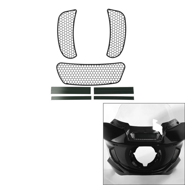 TCMT Front Fairing Mesh Vent Screen Grills Fit For Harley Low Rider ST FXLRST 2022-25 TCMT Front Fairing Mesh Vent Screen Grills Fit For Harley Low Rider ST FXLRST 2022-25