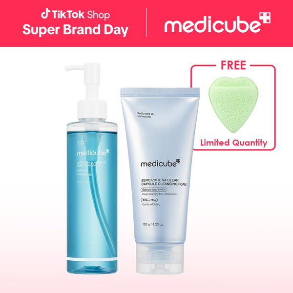[Medicube Official] Double Cleansing Duo for Deep Pore CleansingㅣZero Pore Black