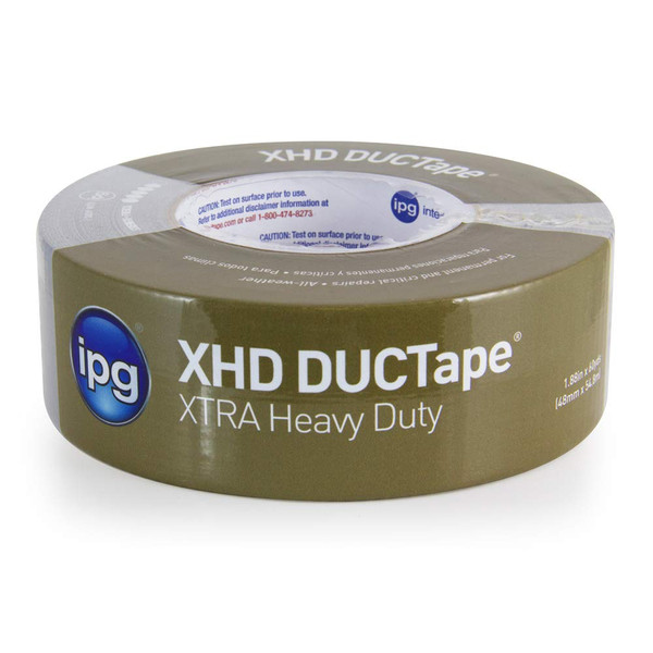 IPG XHD DUCTape, Extra Heavy Duty Duct Tape, 1.88" x 60 yd, Silver (Single Roll)