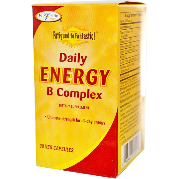 Nature's Way Fatigued to Fantastic, Daily Energy B Complex, Energy Support, 30 Capsules
