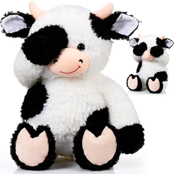 HyDren 24 Inches Cow Stuffed Animal Soft Hide Seek Plush Cow Toy Gift Large Fluffy Cute Peek a Boo Stuffed Animal for Birthday Party Favor Room Farm Decoration HyDren 24 Inches Cow Stuffed Animal Soft Hide Seek Plush Cow Toy Gift Large Fluffy Cute Peek a Boo Stuffed Animal for Birthday Party Favor Room Farm Decoration
