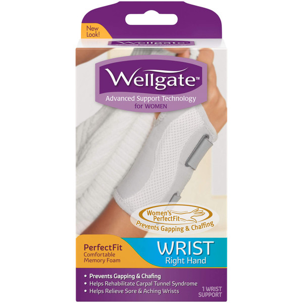 Wellgate for Women, PerfectFit Wrist Brace for Wrist Support, Right