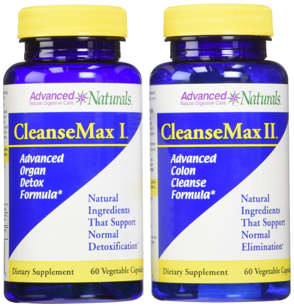 Advanced Naturals Cleansemax 2-Part Kit Blue and White 60 Count (Pack of 2) 120 Count