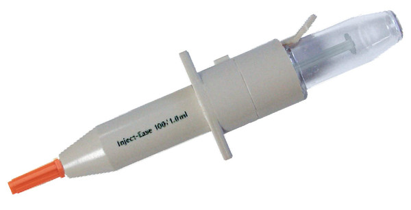 Ambimedinc Inject-Ease Automatic Syringe Injector for Subcutaneous Injections or Needle Depths of 1/2" or Less Using a 1ml, 1/2ml, or 1/3ml Insulin Syringe with a Fixed-Tip Needle