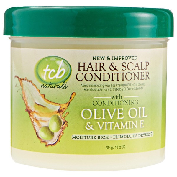 TCB Naturals Hair & Scalp Conditioner, Olive Oil, 10-Ounce Jars (Pack of 6)