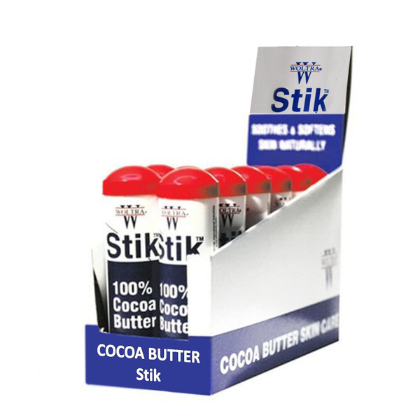 Woltra 100 Percent Cocoa Butter 1 oz. Stick (Pack of 12) 012330