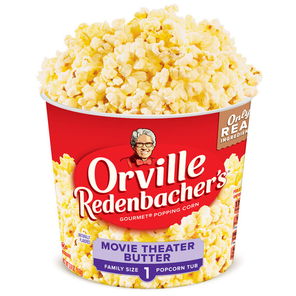 Orville Redenbacher’s Microwave Popcorn + Tub, Movie Theater Butter Flavor, 3.9 oz. (Pack of 12) Orville Redenbacher’s Microwave Popcorn + Tub, Movie Theater Butter Flavor, 3.9 oz. (Pack of 12)