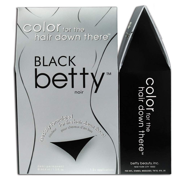 Betty Beauty Black Betty - Color for the Hair Down There Hair Coloring Kit
