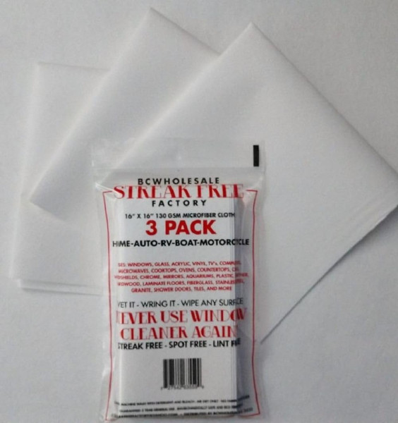 Original Authentic Streak Free Factory Microfiber Cloth Original Authentic Streak Free Factory Microfiber Cloth