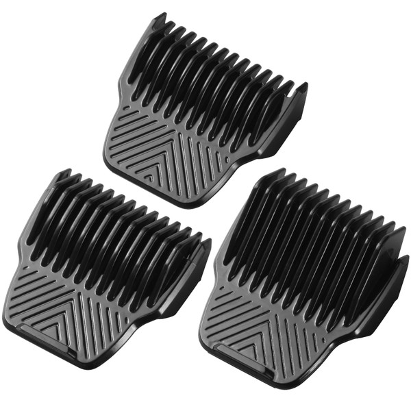 3 Pack Guards for Manscaped Lawn Mower 5.0 Ultra - Adjustable Lawn mower 5.0 Trimmer Guards with Organizer, 7 Cutting Lengths from 1/18"-1/2" Fit for Manscaped Lawn Mower 5.0 Trimmer Guards