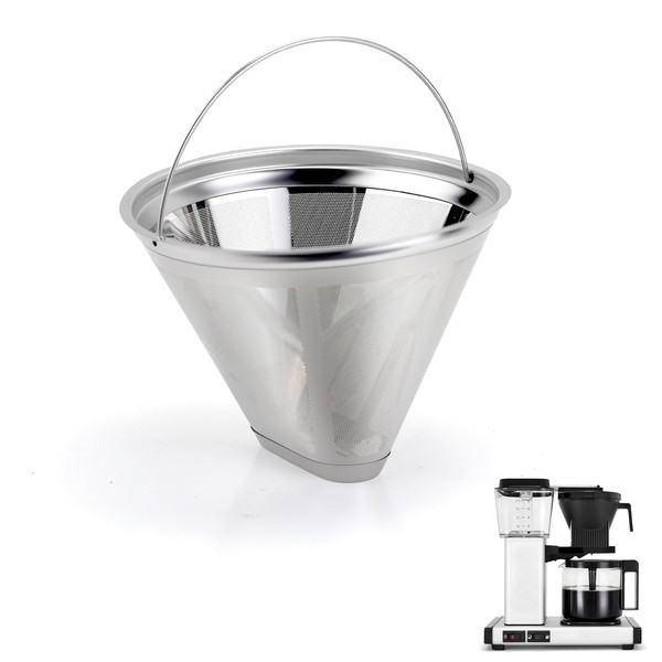 Coffee Filter Compatible with Moccamaster Coffee Machine, Stainless Cone Reusable Filter for Technivorm Moccamaster 79112 KBT 53923 KBGV 59691 KB