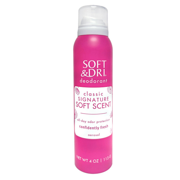 Soft & Dri Classic Signature Soft Scent Aerosol Deodorant, 4 oz
