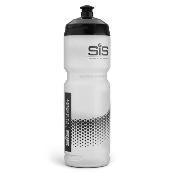 Science in Sport Water Bottle w/Easy Mixing | Clear Squeeze Water Bottle w/Running Lockable Valve - 27 Fluid Ounce
