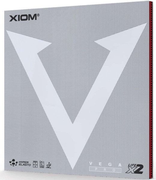 XIOM Vega Pro Table Tennis Rubber (Black, Max)
