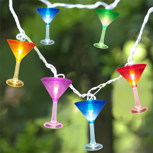 Konictom 8.5Ft Cocktail String Lights, 10 Multicolor 3D Margarita Cup Fairy Lights for Indoor Outdoor Use, Summer Bistro, Hawaiian, Poolside, Tiki Bar Party Decorations Konictom 8.5Ft Cocktail String Lights, 10 Multicolor 3D Margarita Cup Fairy Lights for Indoor Outdoor Use, Summer Bistro, Hawaiian, Poolside, Tiki Bar Party Decorations