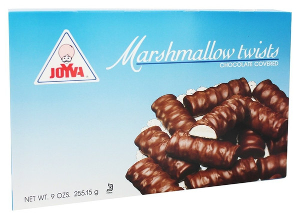 Joyva Marshmallow chocolate Covered Twists, 9 Ounce (Pack of 1)