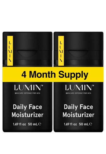 Lumin Daily Face Moisturizer for Men – Lightweight Hydrating Cream with Niacinamide, Men’s Face Lotion for Normal, Combination & Sensitive Skin, Korean Skincare, Smooth & Nourishing, 50ml, 2 Pack