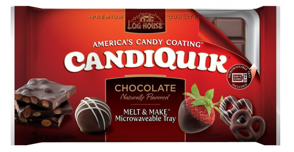Log House CandiQuik Candy Coating, Chocolate, 16 Ounce (Pack of 2)