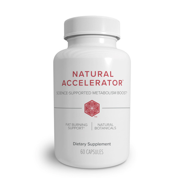Isagenix Natural Accelerator New Blend Supports Enhanced Metabolism Features Sinetrol Patented and Clinically Studied Ingredient Supports Fat Burning with Thermogenic Cayenne Lemon Verbena Guarana