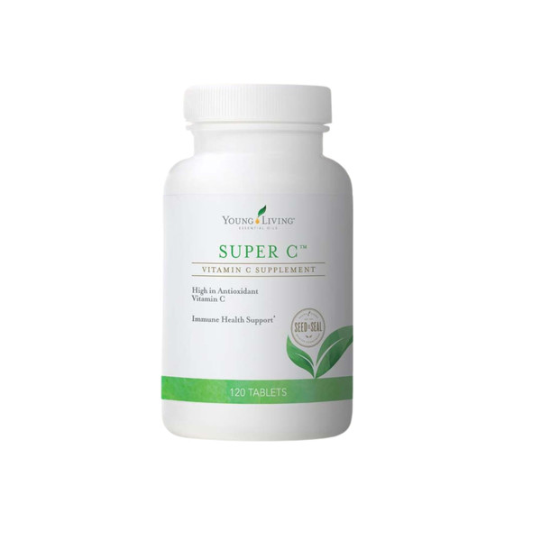 Young Living Super C Tablets - 120 ct, Essential Oils - Vitamin C - Supports Respiratory - Antioxidant Boost- Immune Function - Defense System - Minerals