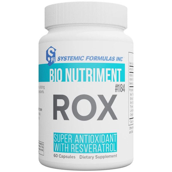 Systemic Formulas ROX Super Antioxidant with Resveratrol 60 Capsules #184. Super antioxidant Formula