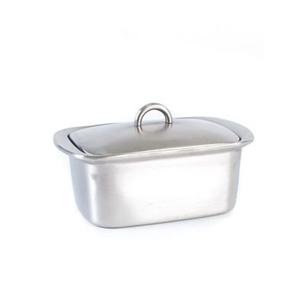 Lakeland Stainless Steel Insulated Butter Dish with Lid by Lakeland