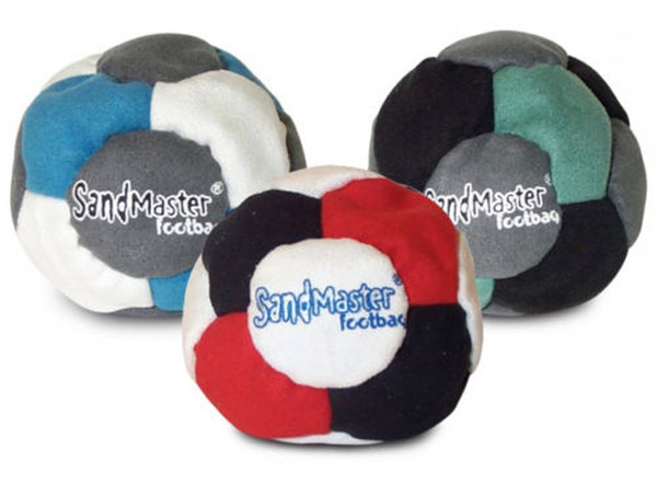 SandMaster World Footbag Sacks you Kick Footbag, 3 Pack, Multicolor