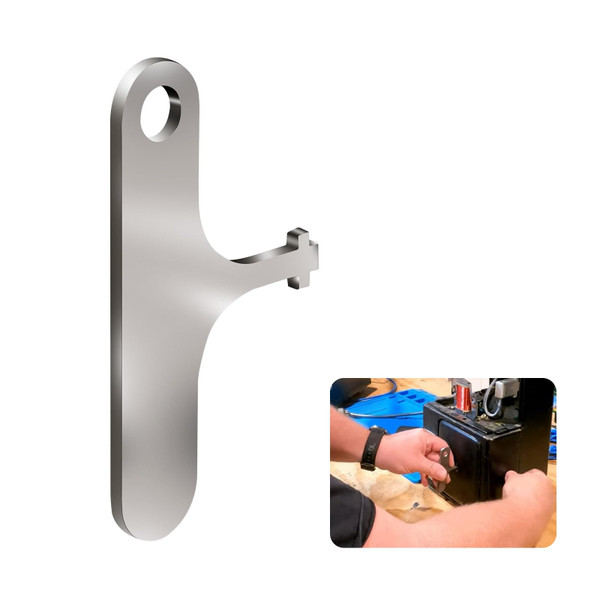 New Hardened Steel T-Key, Payphone Tkey T Key T Wrench for Most Modern Single Slot Pay Phone Vault Door, Fit for Western Electric/Protel Style Phone Booth Anti-Rust T-Wrench Key Access Tool 1 Pc