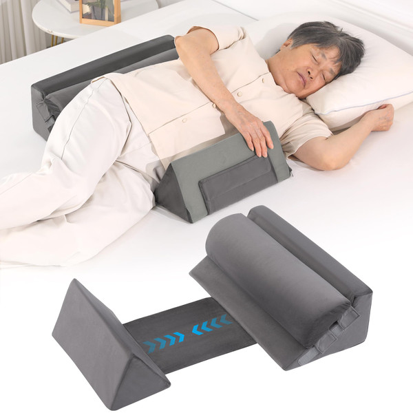 BALAPET 3 in 1 Adjustable Wedge Pillow for Side Sleeping - 40° Positioning Wedges & Body Positioners, Relief Back Pain, Pregnancy, Post-Surgery, Anti-Snoring & Bedsores Prevention