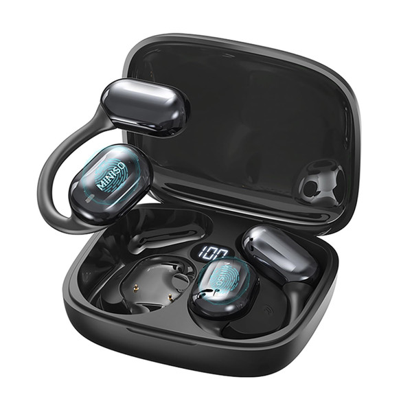 MINISO MS162 AI Translation Earbuds Real Time, 3-in-1 Translator Earbuds 135 Language&Accents OWS Bluetooth 5.4 Open Ear Headphones 50H Playtime for iOS & Android, Travel Business Learning