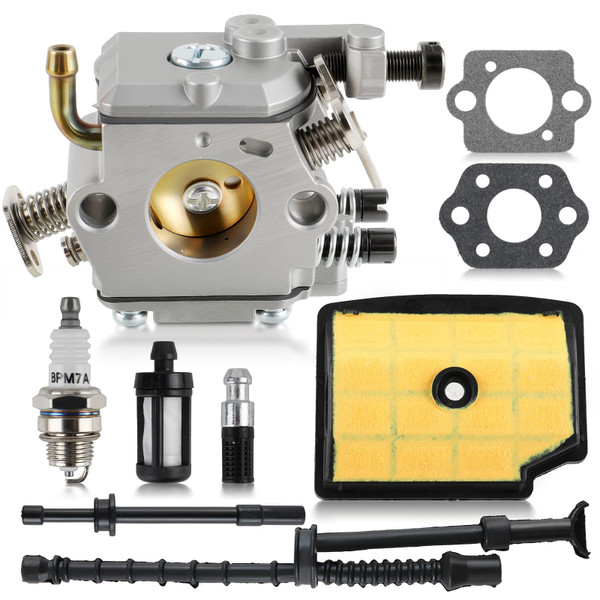 Carbhub MS200 Carburetor for Stihl MS200 MS200T 020T 020 Chainsaw Carb with Air Filter Fuel Line Hose, C1Q-S126B Carburetor Replace 1129 120 0653, MS200T Carburetor