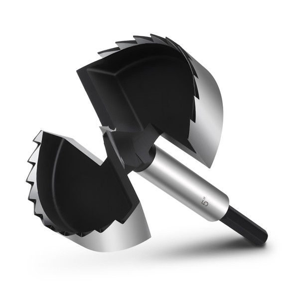 NIBBLAX 5" Forstner Bit for Wood, 5 Inch (Dia.) Wood Drill Bit Forstner Bits for Woodworking, Hex Shank