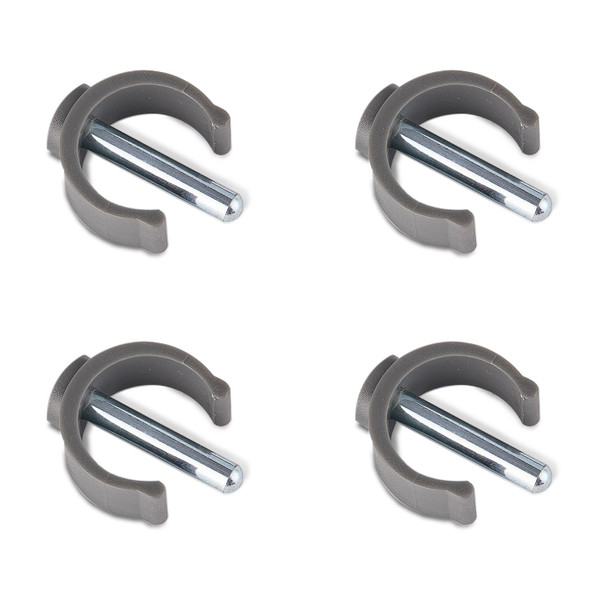 beloems C-Clips Replacement Accessories for Bed Rails - C-Type Buckles Walker Clips Safety Clip 20mm Tube Diameter 30mm Pin Length C-Clamp (4 Pcs Gray)